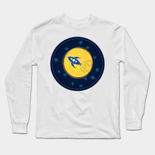 Cute Space Stamp Long Sleeve T-Shirt